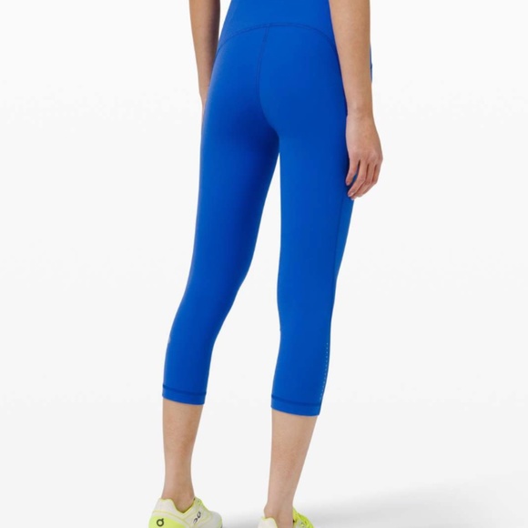 Lululemon Swift Speed High-Rise Crop 21" Cerulean Blue size 6 - Picture 2 of 7